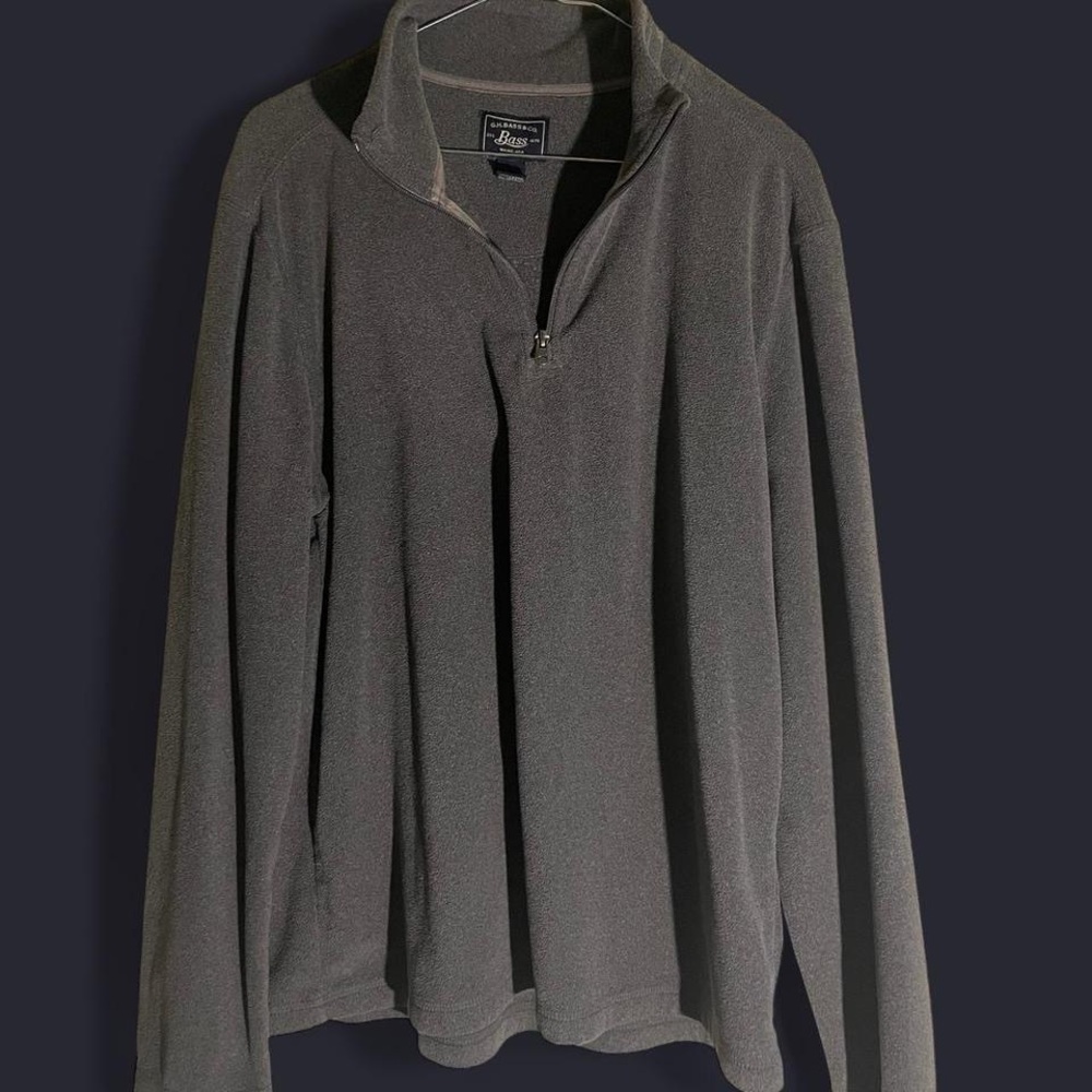 G.H.Bass & CO. Charcoal Quarter-Zip Pullover